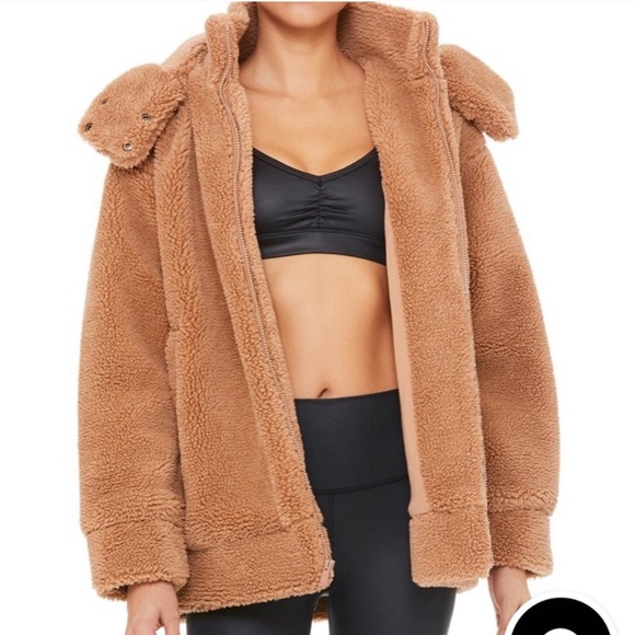 ALO Yoga Jackets & Blazers - ALO Yoga Norte Sherpa zip up jacket in henna